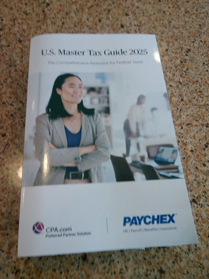 2025 Wolters Kluwer US Master Tax Guide ALMOST PERFECT  - use w/ 2024 Returns