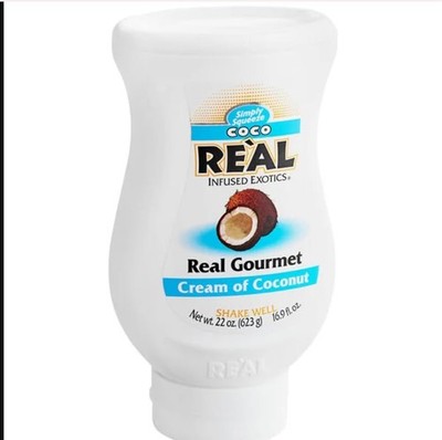 Coco Reàl, Cream of Coconut, 16.9 FL OZ Squeezable Fl Oz (Pack 1)