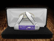 Case xx Knives Butterbean Ultra Violet Bone 12509 1/500 Stainless Pocket Knife