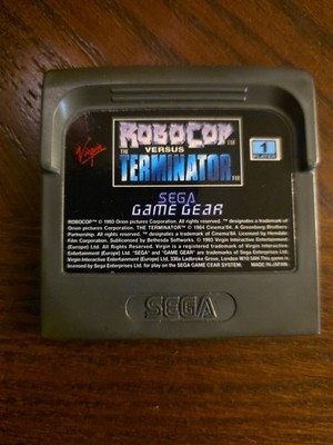 RoboCop vs. The Terminator (SEGA Game Gear, 1993) cartridge only