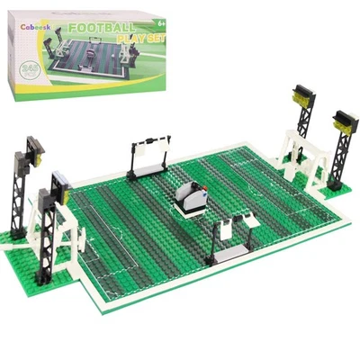 BasketballSpielset Bausteine Basketballplatz mit 2 Basketballständern, Grundp... - Bild 1 von 4
