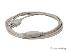 Link Depot 6-Feet USB Male To Male Cable - USB 2.0 Type A to Type B USB-6-AB-GR