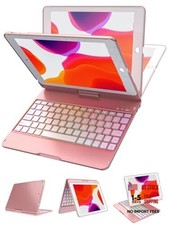 for iPad 6th Generation Case with Keyboard Compatible with iPad Rose Gold
