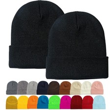 12 Pack Beanie for Men Women Slouchy Beanie Hats Winter Knit Caps Soft Ski Ha...