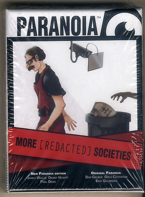 Paranoia - More Redacted Societies (Cards/Karten), Mongoose Publishing