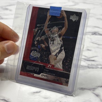 2005-06 Upper Deck ESPN - Basketball Card Tim Duncan #77 AUTOGRAPHED  