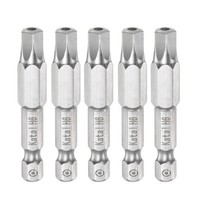 "5Stk H6 FüNfeck 1/4\" Sechskant Schaft 2\" Magnetische Sicherheitsschraubendreher"