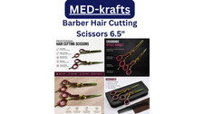 Professional Barber Hair Cutting Scissors 6.5" Salon Hairdressing Shears.