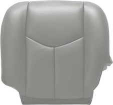 FZJDSD Gray Driver Side Bottom Replacement Microfiber Leather Seat Cover