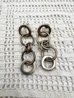 Vintage Taxco Silver ATI Sterling Ring Dangle Earrings 10 Grams 1 7/8”