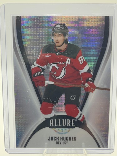 2025-26 Upper Deck Allure #34 Jack Hughes Glitter Bomb