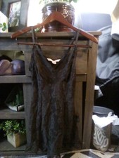Victoria's Secret Sz S Black Lace Slip Lingerie Sleepwear