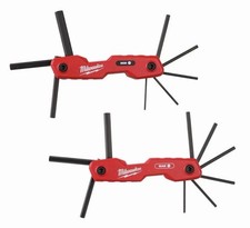 Milwaukee 48-22-2183 2PC 17-Key Folding Hex Key Sets - SAE/Metric
