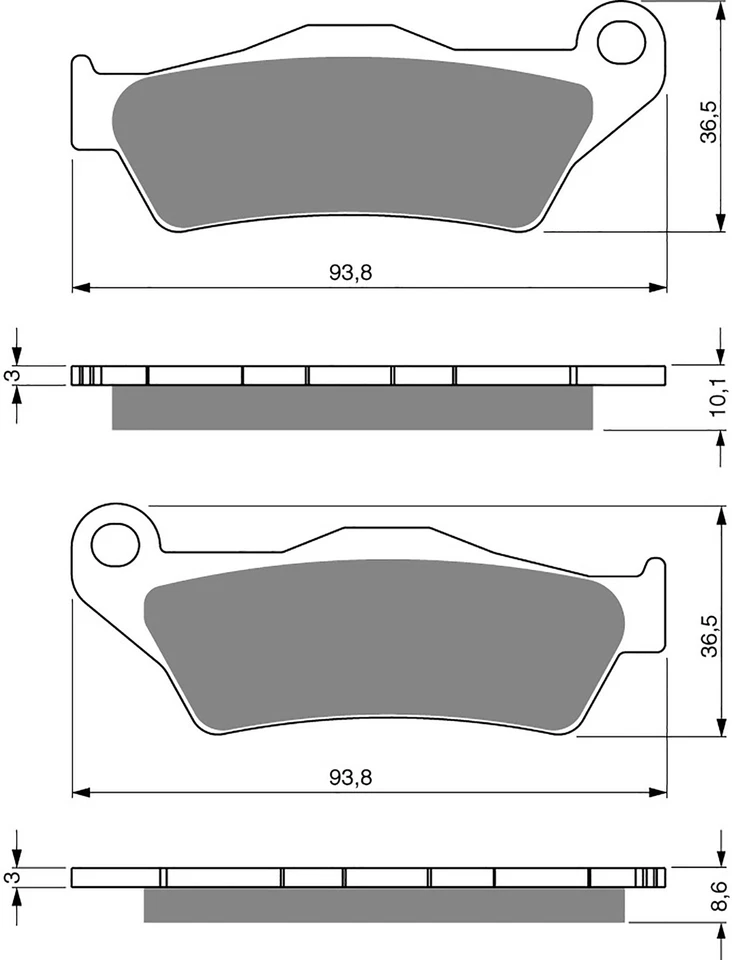 Brake Pads Front & Rear For Bmw K1300 GT SE 2010-2011 - Image 3 of 3