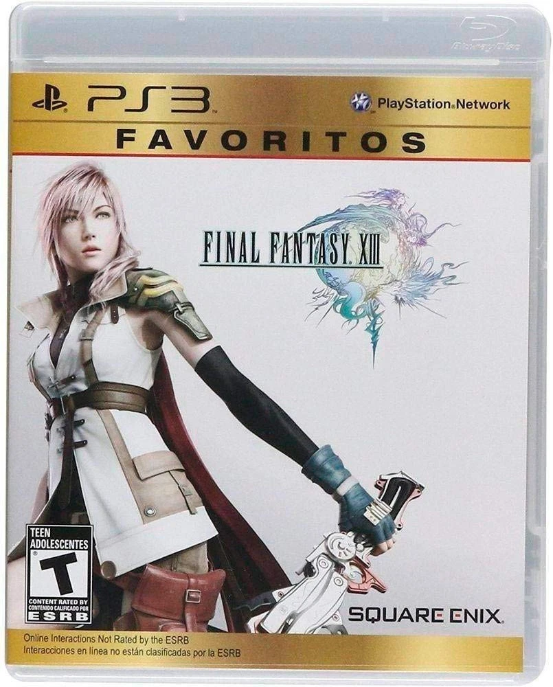 LOT PS3 FINAL FANTASY XIII SQUARE ENIX + PSA FINAL FANTASY XV BLU RAY DISC