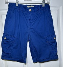 Lucky Brand Youth Boys Cargo Shorts Royal Blue Size 12 NWOT