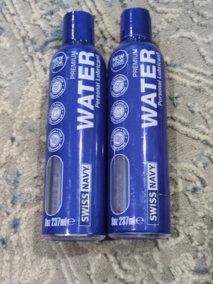Swiss Navy Premium Water Based Lubricant Paraben Free 8 oz.  Lot Of 2 