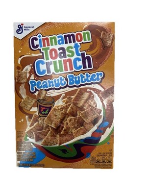 BRAND NEW Cinnamon Toast Crunch PEANUT BUTTER Rice Wheat Cereal 12.3oz