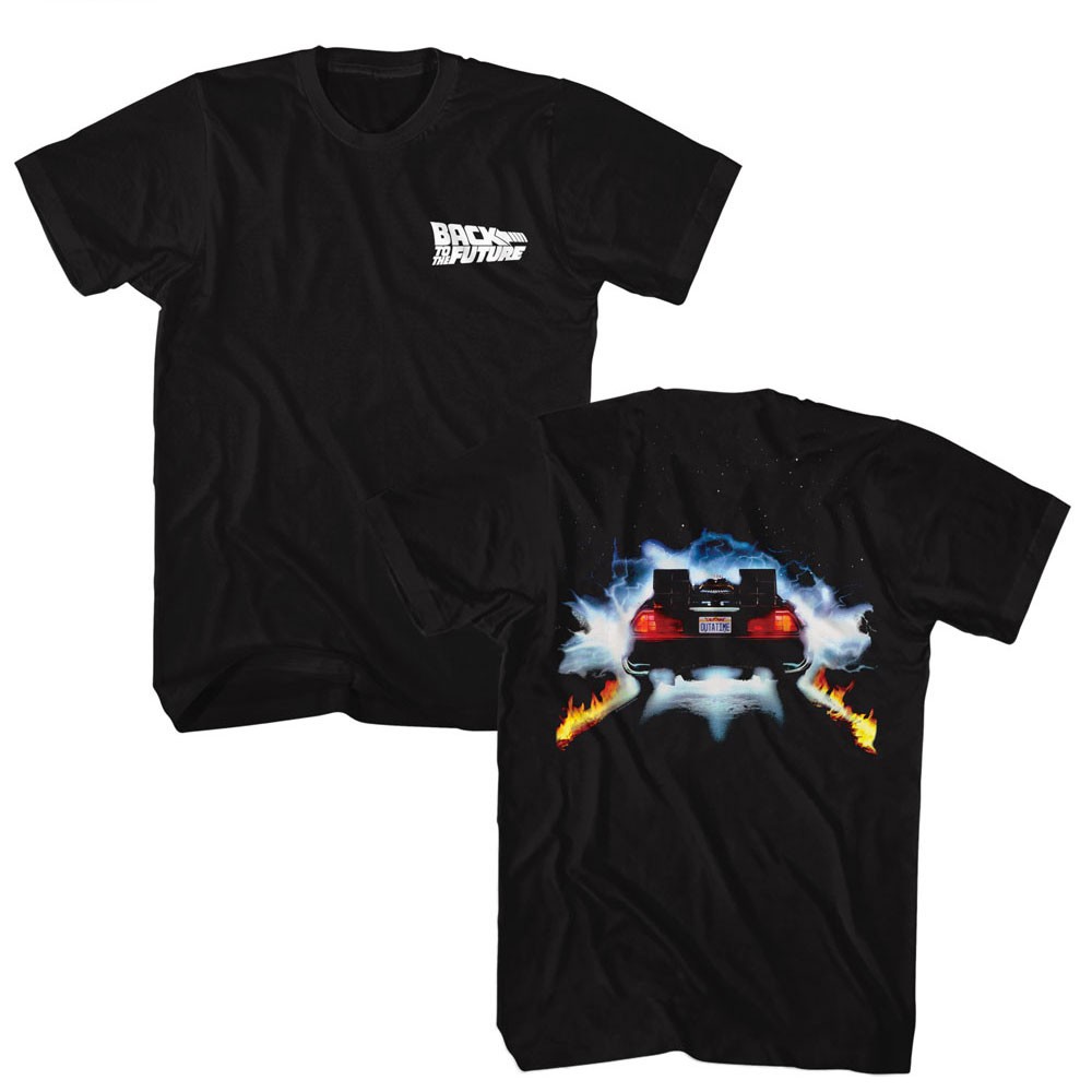 Back To The Future Movie Delorean OUTATIME License Plate Men's T Shirt
