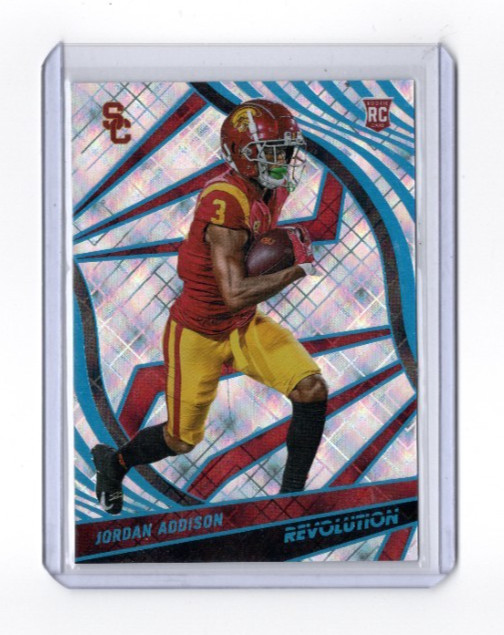 2023 Panini Chronicles Draft Picks - Revolution Jordan Addison #35 Cosmic 82/99