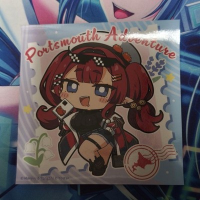 Azur Lane Portsmouth Adventure Sticker Near Mint Character Goods Seal Set