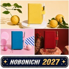 HOBONICHI TECHO 2027 Colors A6 Cover Blue Parasol Fresh Citron, etc. JAPAN NEW