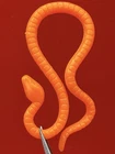 Star Wars Vintage M2 UNITOY ORANGE SNAKE Accessory for Yoda Kenner Action Figure