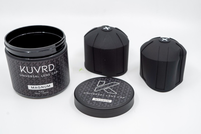 KUVRD Universal Lens Cap Fits 72mm-122mm Lenses Element Proof Easy To Use