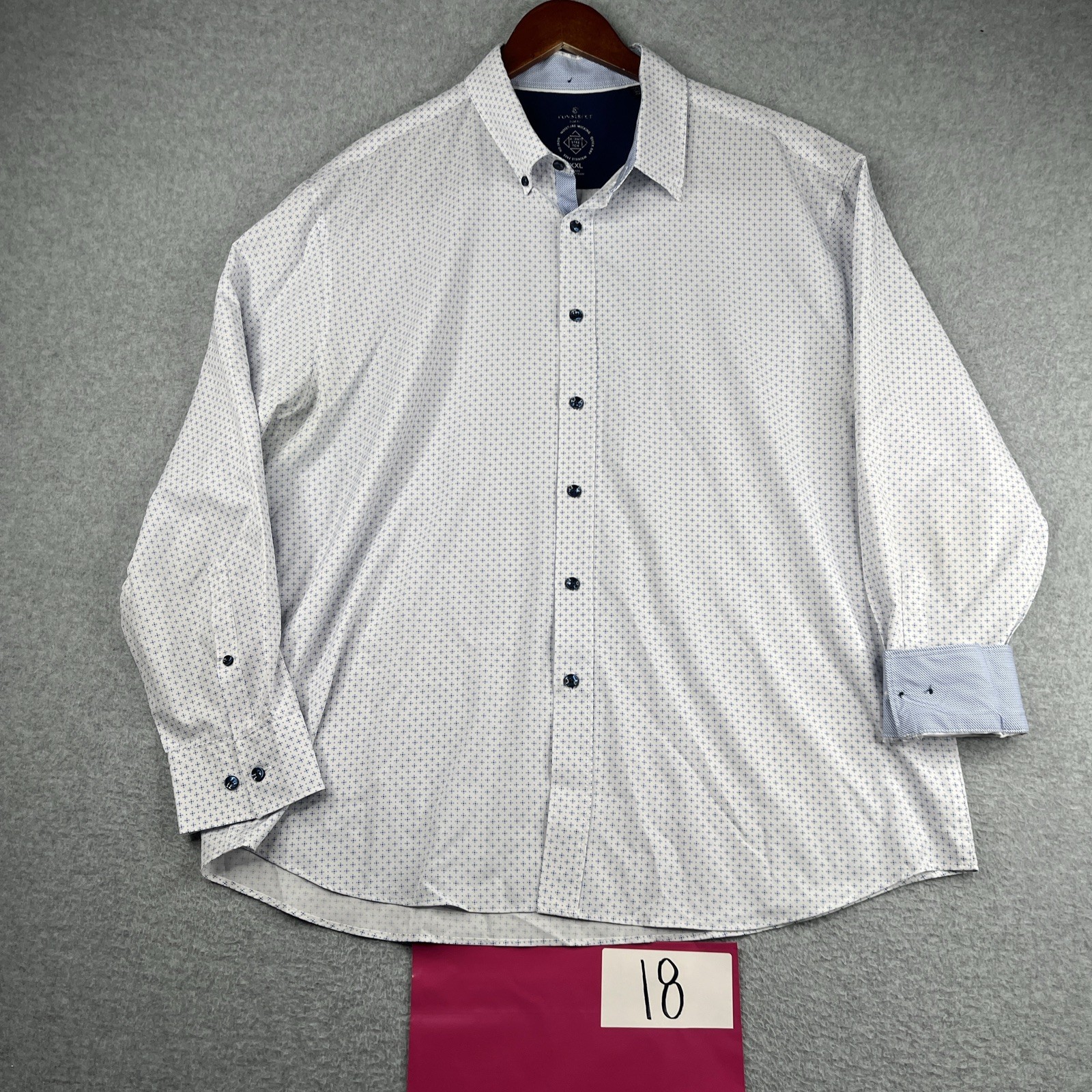 Construct Performance Stretch Shirt 2XL White Geo… - image 1