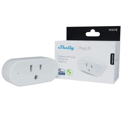 Shelly Wave Plug US LR Z-Wave Smart Plug 15A 1800W Energy Monitoring   Open Box