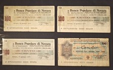 N°10 Mini-checks Various Credit Institutes Piedmontese Zones 1976/77 Cons. MB/BB+