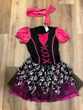 FUCSHIA PIRATE COSTUME FOR GIRLS SZ 14-16..PINK SWASHBUCKLING FUN 