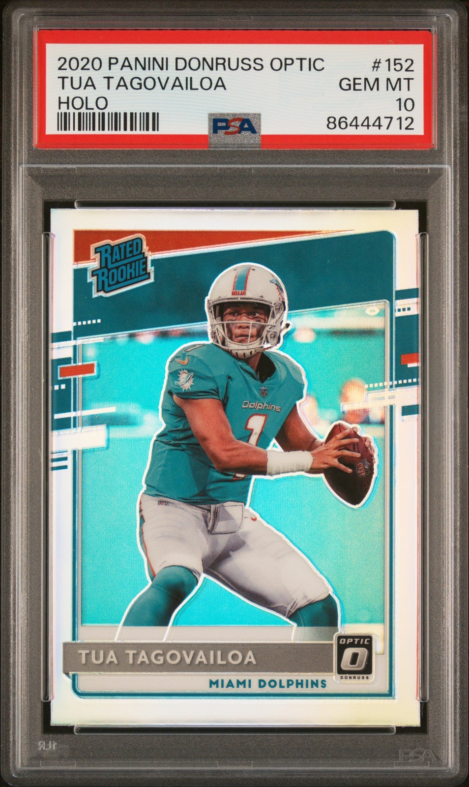 2020 Panini Donruss Optic #152 Tua Tagovailoa Holo PSA 10
