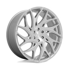 24x10 Dub S261 G.o.a.t. Silver Brushed Face Wheel 5x5 10mm 24x10 Dub S261 G.o.a.t. Silver Brushed Face Wheel 5x5 10mm