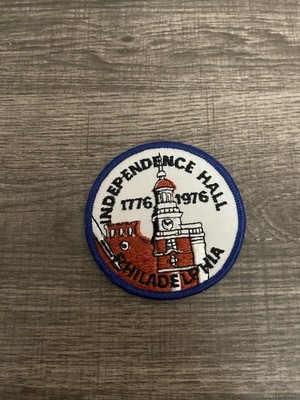 Vtg Independence Hall Philadelphia Pennsylvania Embroidered Patch Souvenir
