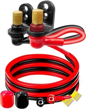 Battery Jump Post Kit with Cable and Mounting Bracket Fit for 2or4 Seats,Style 2