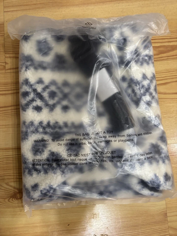 Nuevo con etiquetas Bolso de Mano Victoria's Secret 2025 ROSA Fin de Semana Acogedor Peluche Sherpa Azul Foto 3 de 4