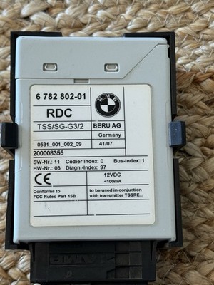 BMW OEM RDC Tire Pressure Monitor Control Module Unit 6782802 E60 E90 E70