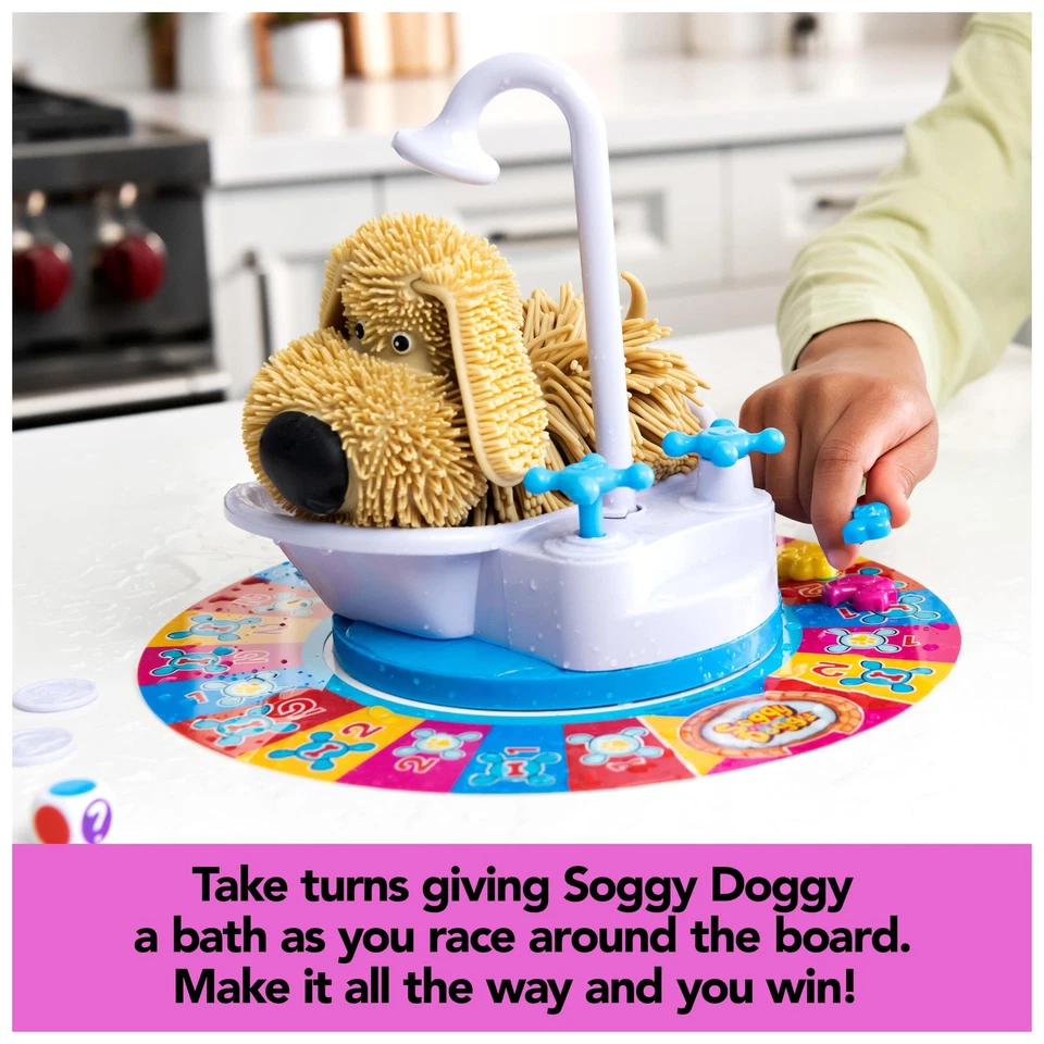 , Soggy Doggy, el galardonado juego de mesa Wet & Silly para Family Game Night... Foto 4 de 4