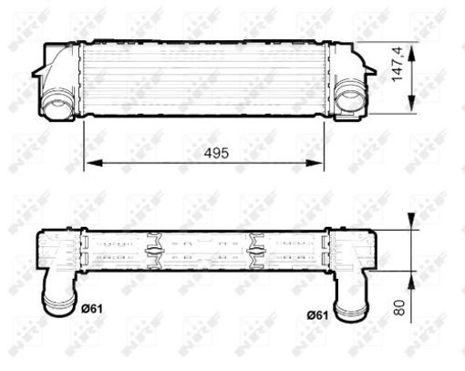 NRF 30524 Ladeluftkühler LLK Turbokühler Kühler für BMW - Bild 3