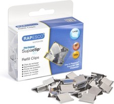 Rapesco Supaclip 60 Refill Clips - Stainl Steel