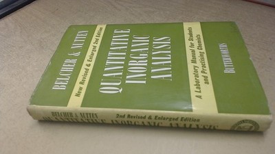 			Quantitative Inorganic Analysis, R Belcher and A J Nutten, Butter		