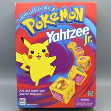 Pokemon Yahtzee Jr Vintage 1999 Milton Bradley Hasbro Nintendo COMPLETE