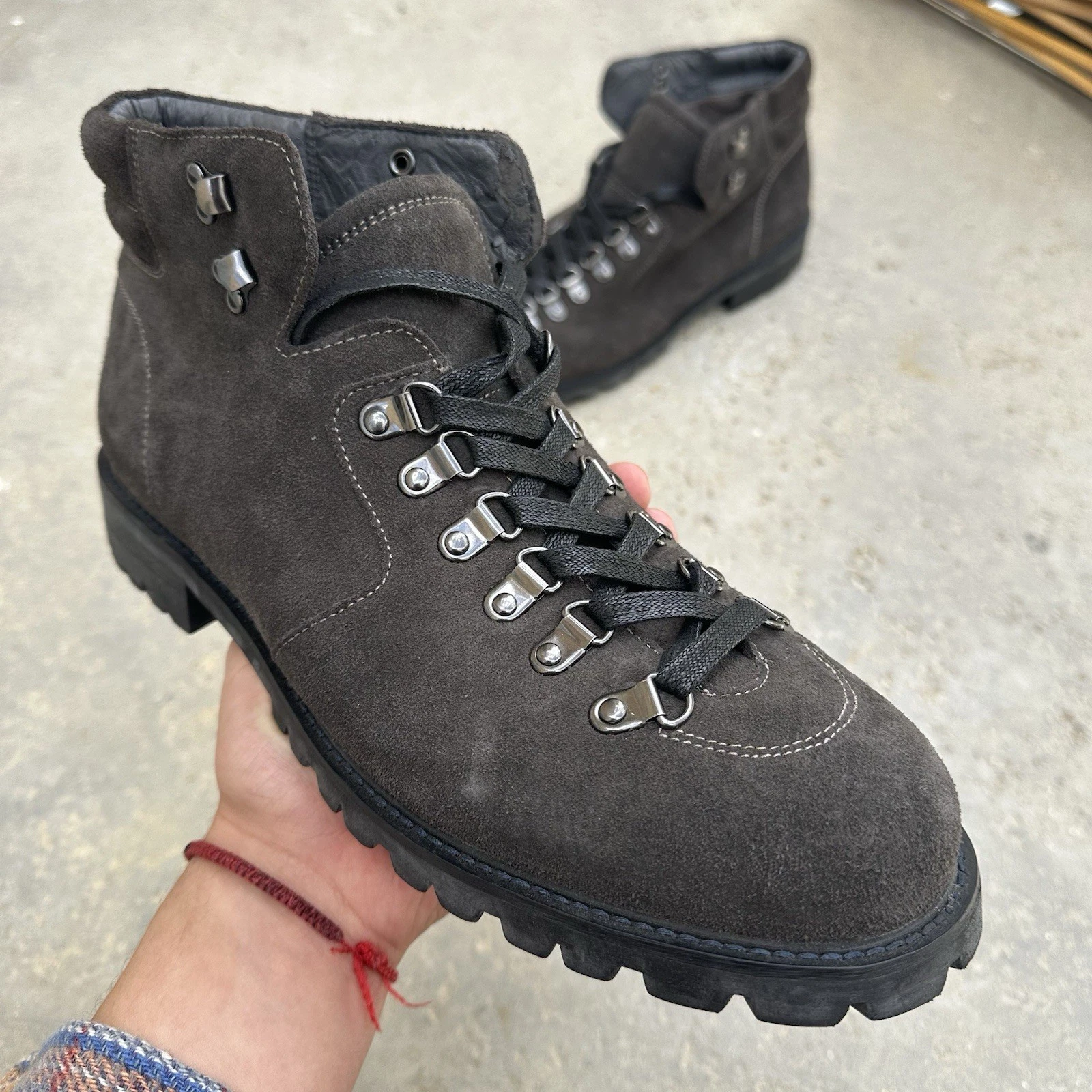 Men’s Saks Fifth Avenue Suede/Leather Hiking Boots Size 12