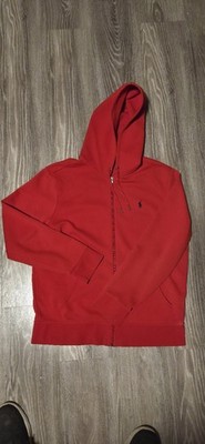 Ralph Lauren Zip Pullover Rot Größe L Original