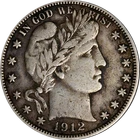 1912-P Barber Half Dollar