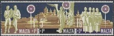 Timbres Religion Noël Malte 400/402 ** - 83758FK