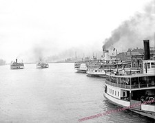 Photograph of Detroit Steamships Victoria, City of Toledo, Greyhound Year 1910