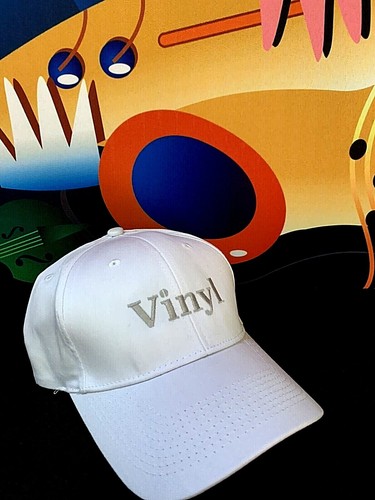 Vinyl Record Hat Quality Embroidered Vinyl Record Hat 33 1/3 rpm, 45rpm, 78rpm - Picture 2 of 2