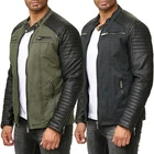 Redbridge men's between-seasons jacket biker jacket faux leather cotton TRBC M6070